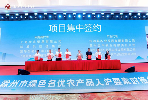 沪滁同心创未来 滁州市绿色名优农产品入沪要素对接会举办